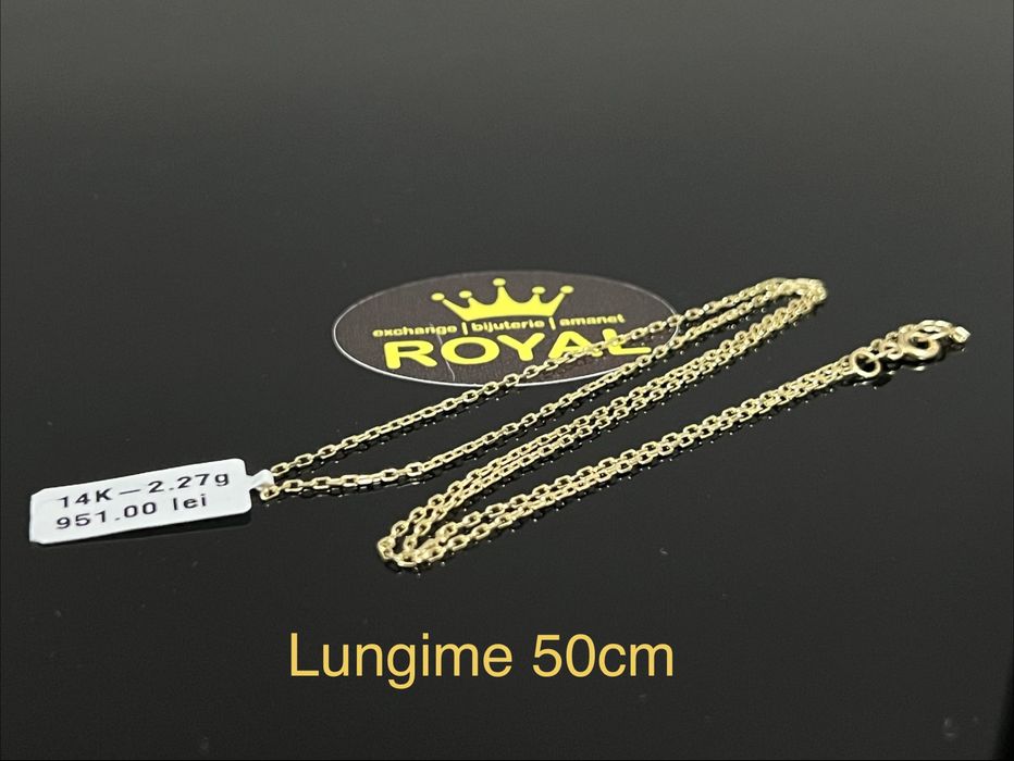 Bijuteria Royal CB : lant unisex aur 14k 2,27gr