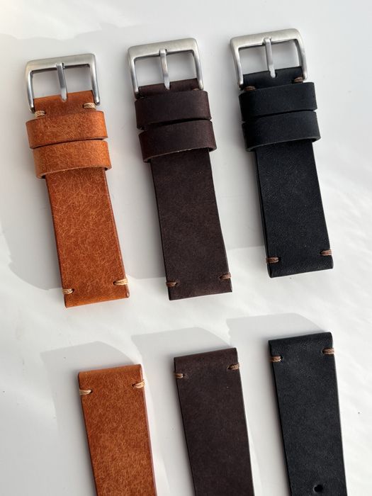 Curea de ceas din piele naturala handmade