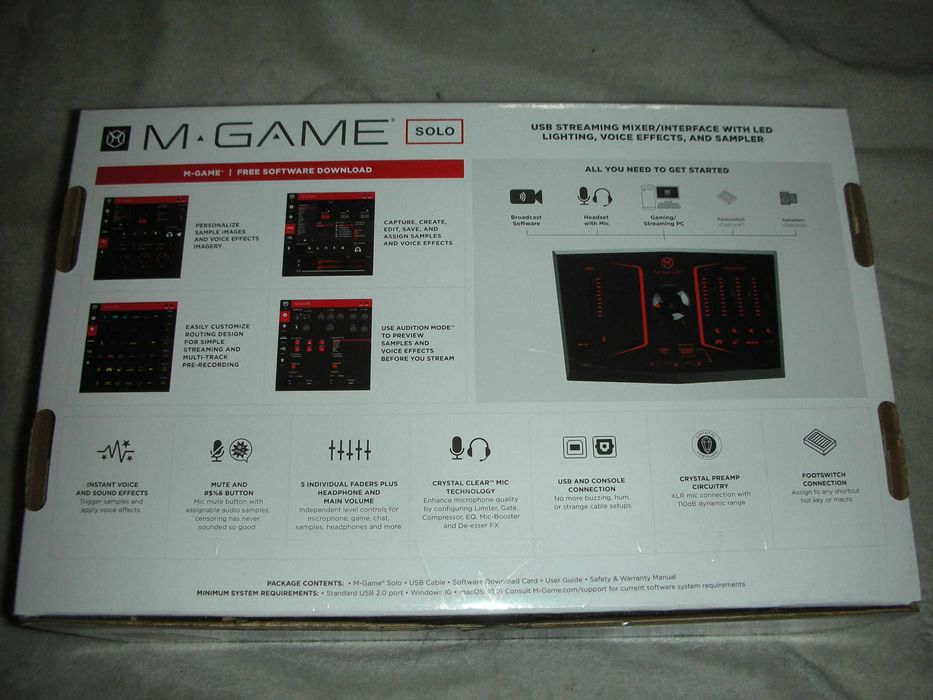 Vand/Schimb M-Game SOLO Interfață audio USB.NOU la cutie cu accesorii.