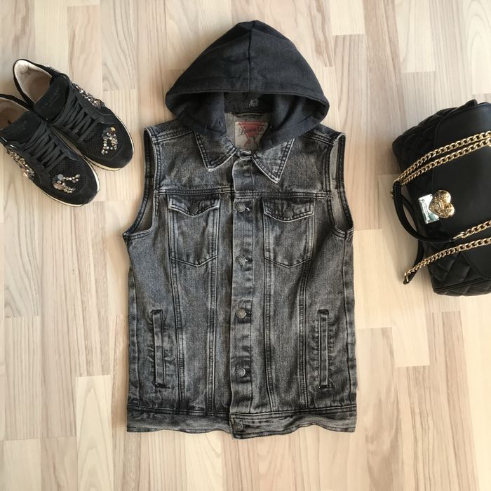 Дънков елек с качулка