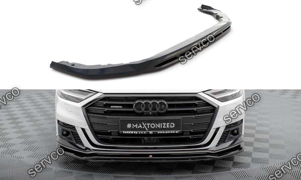 Prelungire splitter bara fata Audi A8 D5 2017-2021 v1 - Maxton Design