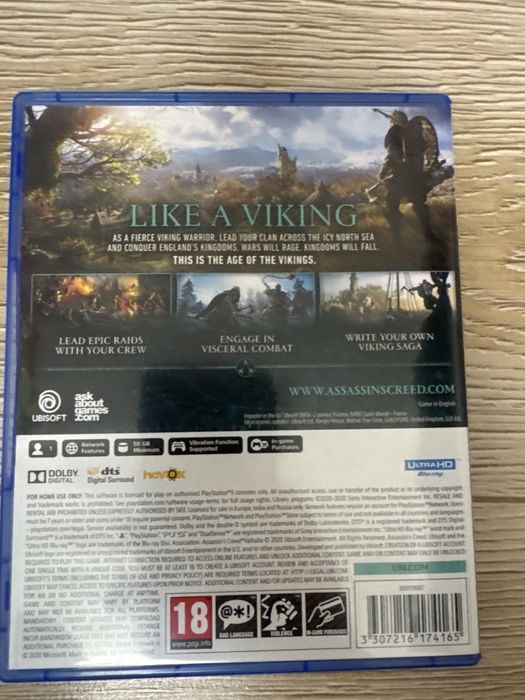 Assassins creed Valhalla / Кредо ассасина Вальгалла диск PS 5