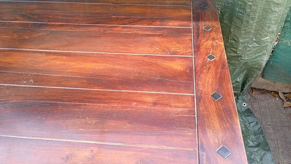 Трапезна маса от тиково дърво!