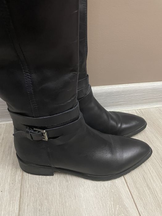 Продам сапоги, рр.39, кожа, Италия