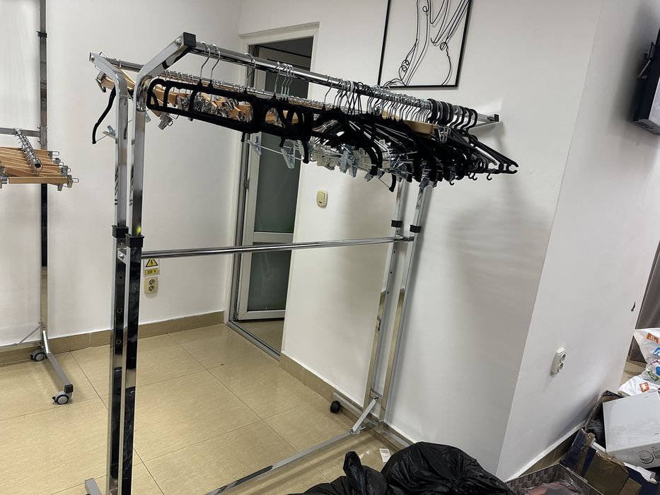 Stender dublu reglabil pentru haine – profesional