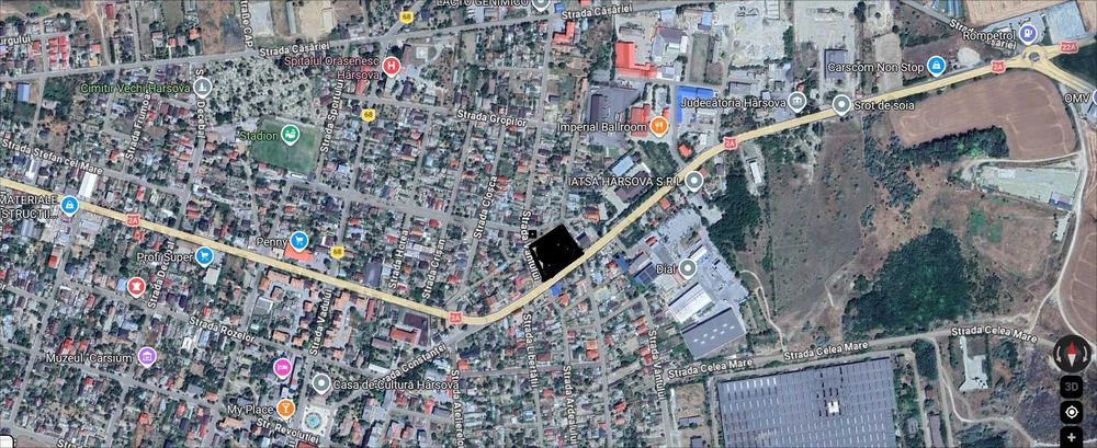 Harsova  loturi de teren suprafata 500  mp  Fosta Fabrica de paine