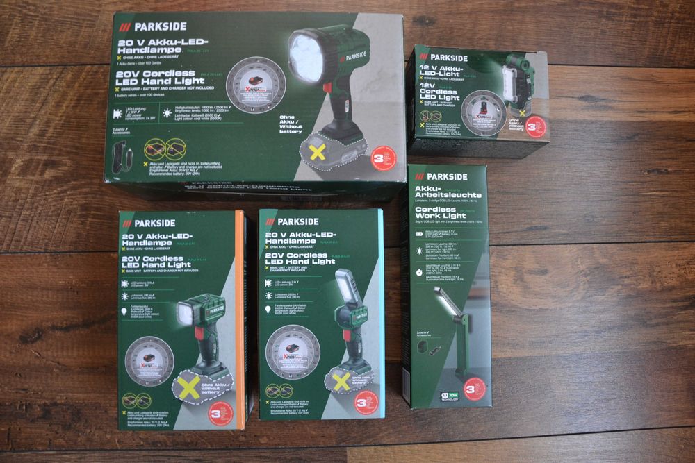 Нови LED лампи и фенери Parkside