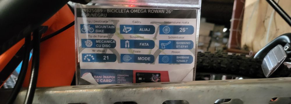 Bicicleta aluminiu Omega 26"