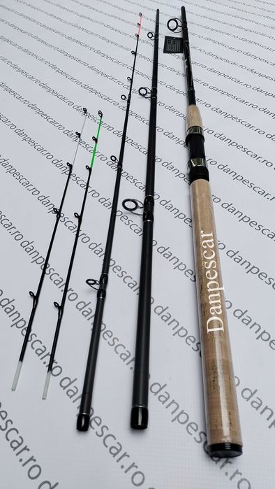 Lanseta fibra carbon PRO FL FALCONS POWER X Feeder 3,30m Actiune:180gr