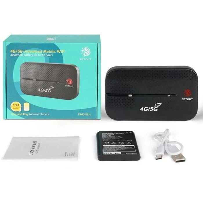 4G,/5G WiFi карманный роутер Setout E160 Plus. Есть доставка