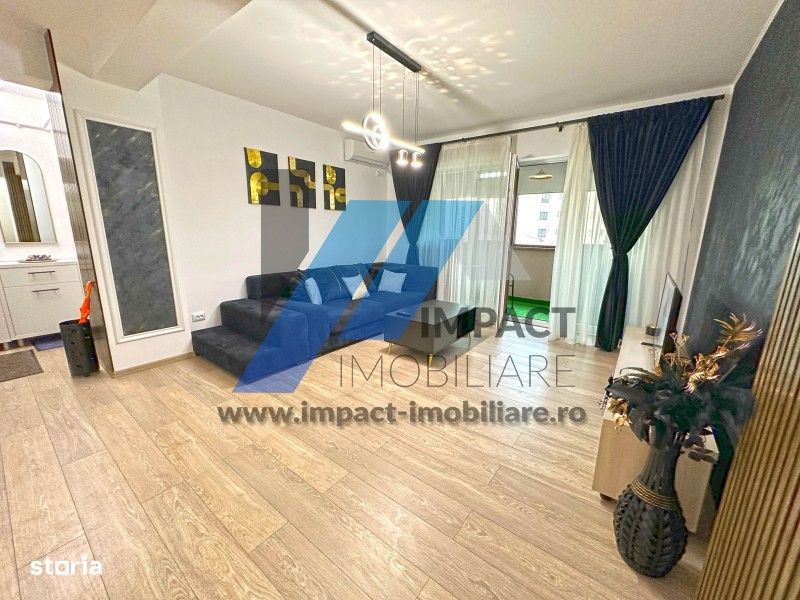 Mobilat si utilat LUX, Brazda,etaj2 cu lift,centrala termica, bloc nou