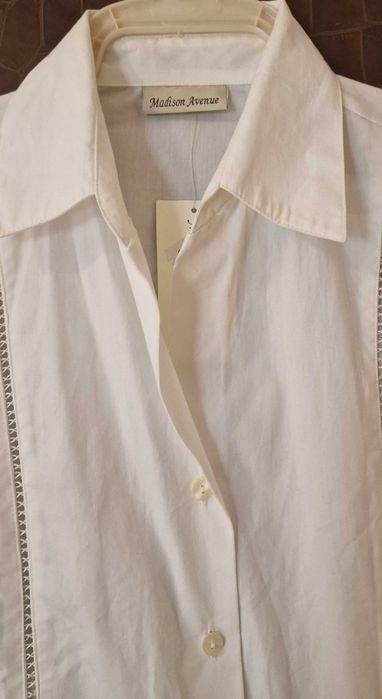 Дамски, бели памучни ризи