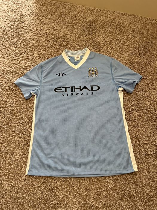2011-12 Manchester City Umbro Home Shirt-оригинална тениска