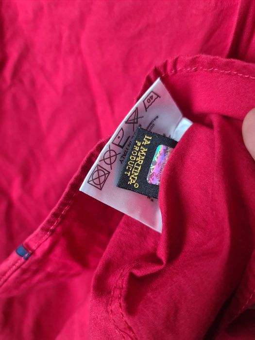 Camasa La Martina Barbati 3XL Rosu Imprimeu