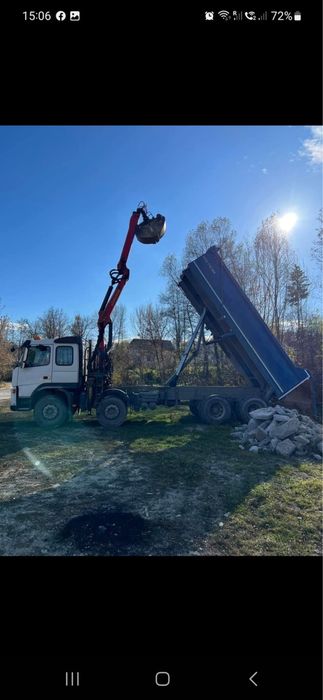 Pamant negru vegetal 3 sau 12 mc descarcare greifer