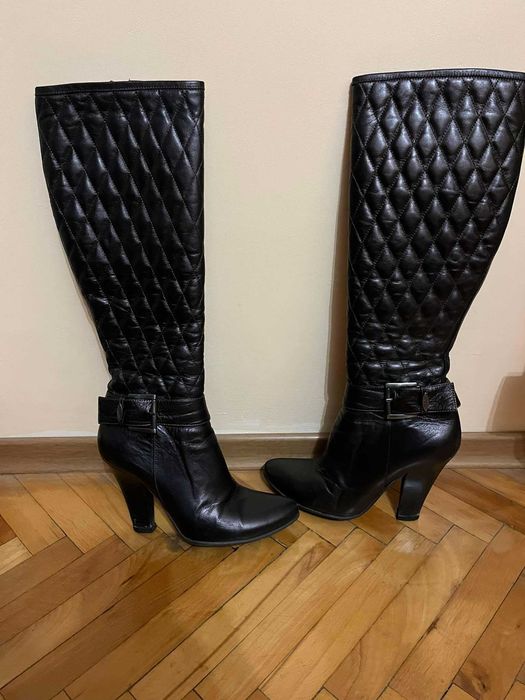 Дамски ботуши от естествена кожа