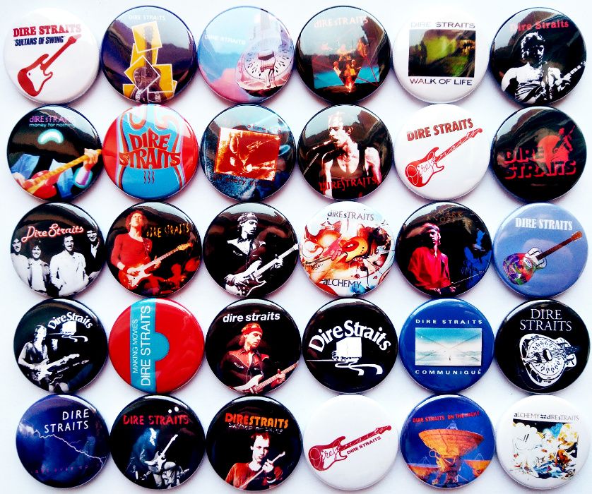 Значки на различни рок, поп, метъл групи, 30бр в комплект за 30лв