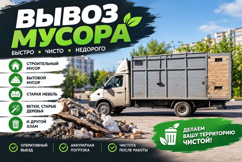 Газель. вывоз мусор строительного.услуги.