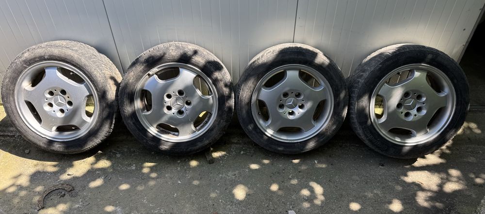 4 бр джанти 16ки 5х112 7.5J ET 35  Mercedes с гуми 205/55/16 подарък
