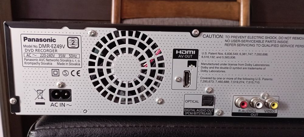 VHS-DVD Panasonic DMR-EZ49V