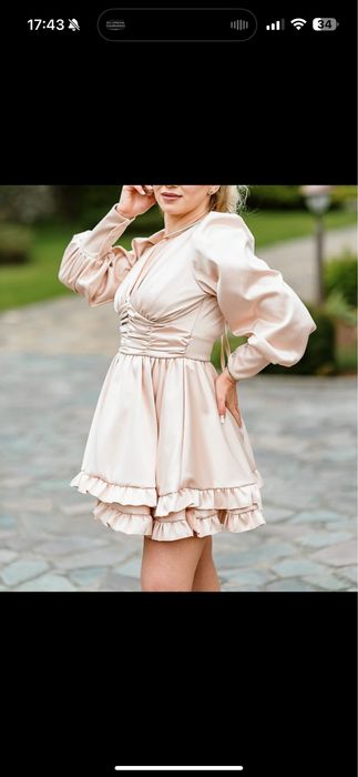 Rochie satin eleganta