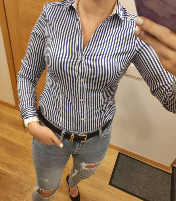 Дамска риза на райета H&M