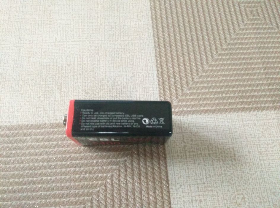 Презареждаема 9V батерия, Rechargeable battery 9 v