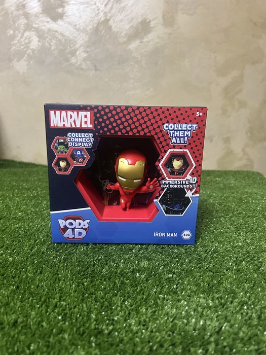 Figurina Pods 4D, Iron Man Din seria Marvel, Wow