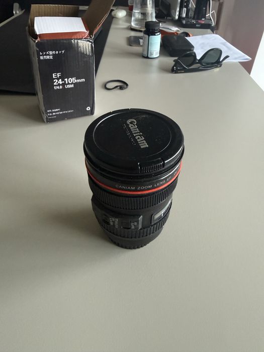Чаша с дизайн на фотообектив Canon EF 24-105mm f/4L USM