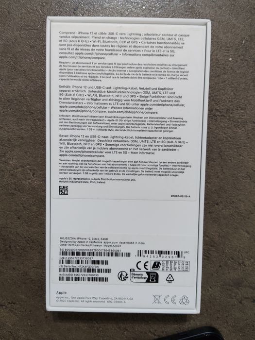 iPhone 12 Negru, 64 GB