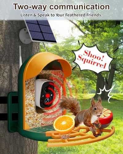 Нова Хранилка с камера за наблюдение на птици 2K, водоустойчива и умна