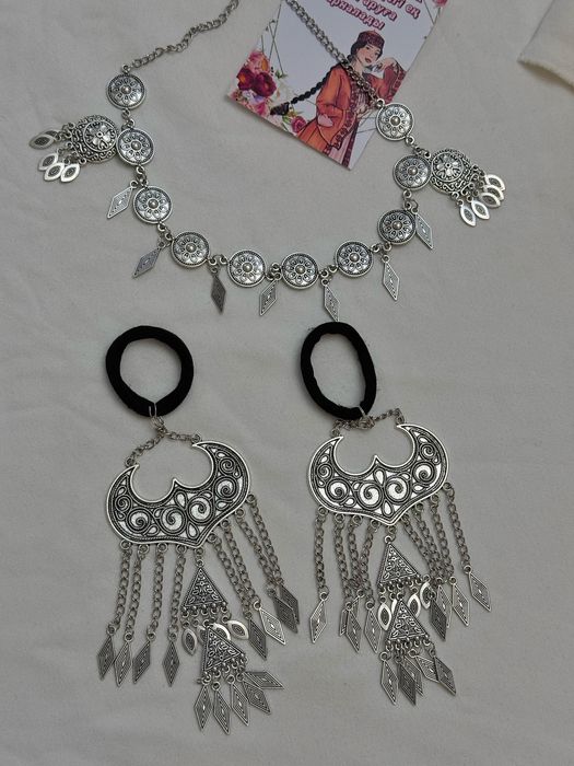 Әшекей бұйым: Шашбау, шекелік, сырға