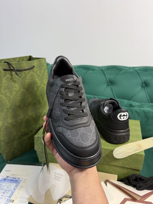 Adidasi Gucci GG piele naturala Full Box colectie noua