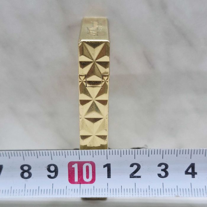 Bricheta S.T. Dupont flacără dublă galbenă Zeus Amanet Militari 34242