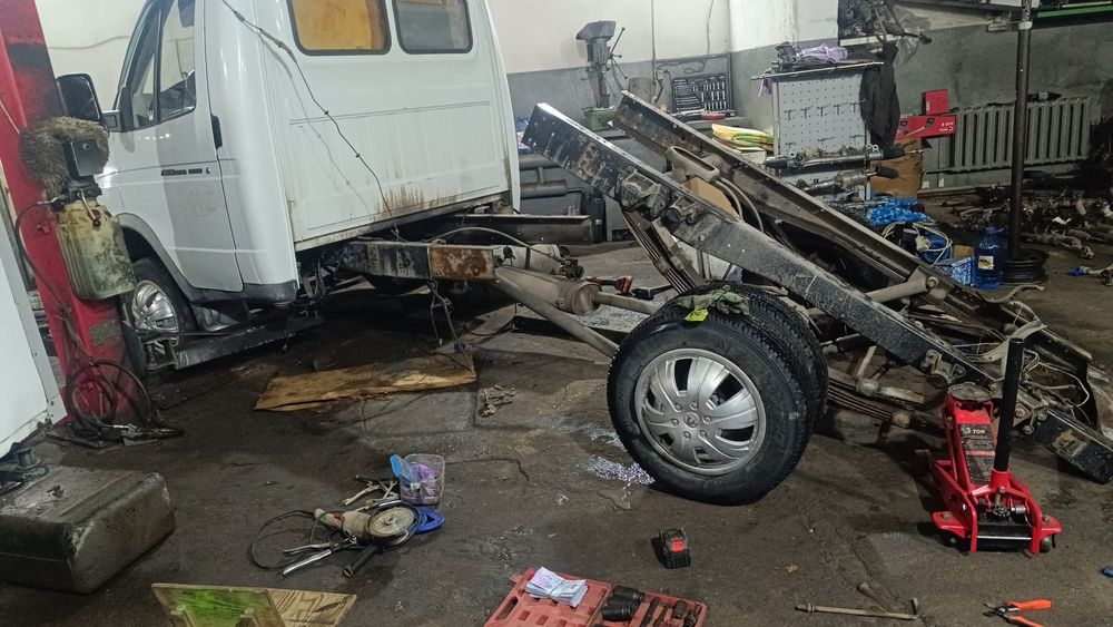 Удлинение усиление рамы газель