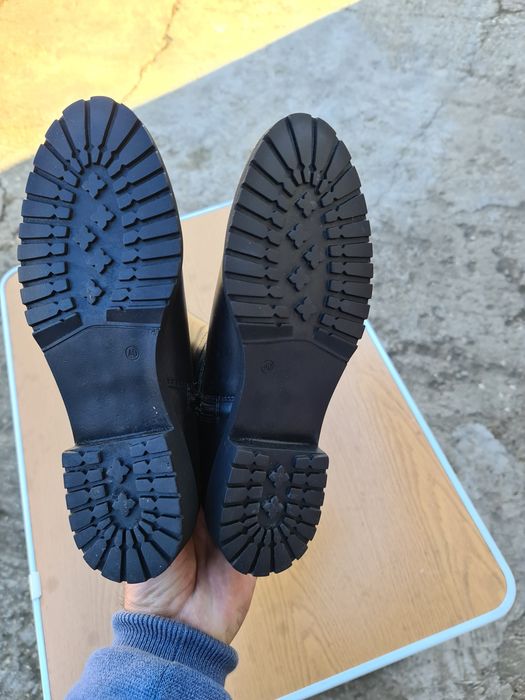 Cizme damă măsură 40, piele neagră Naturală