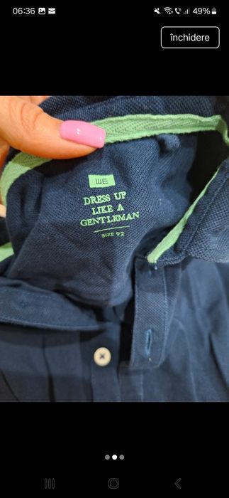 Tricou elegant cu nasturi