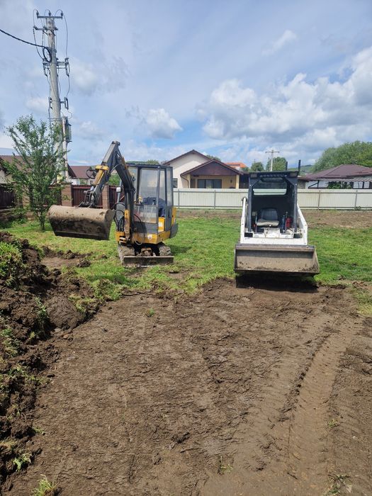 Execut lucrări cu bobcat și miniexcavator