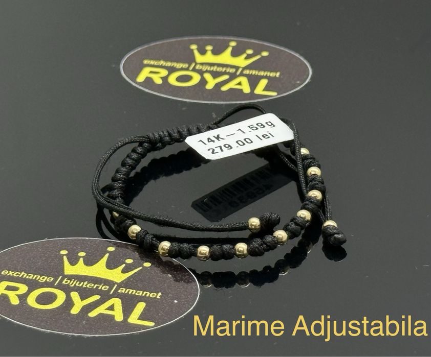 Bijuteria Royal : Bratara Snur Bile AUR 14K / 1.59 GR
