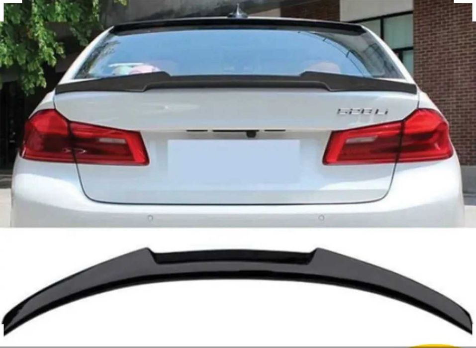 Лип спойлер за багажник на BMW 5 серия G30 (2018-2024), черен гланц