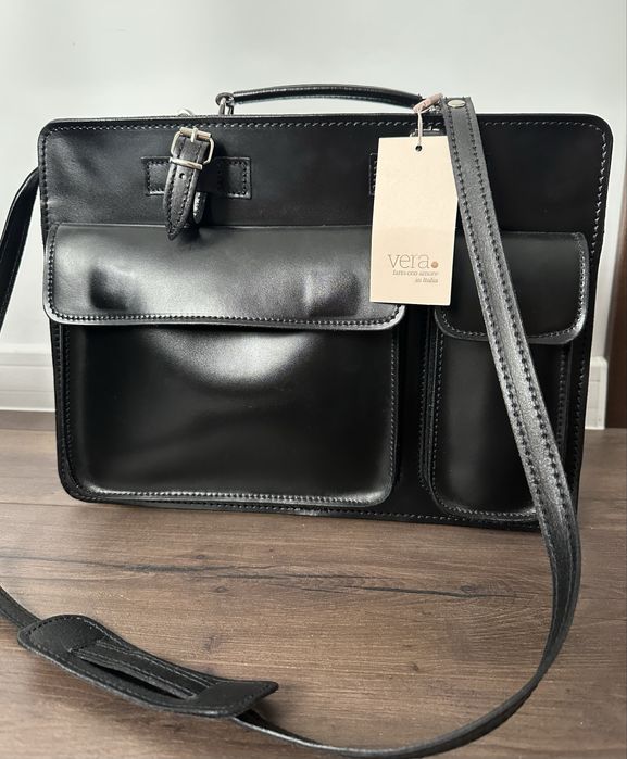 Мъжка чанта от естествена кожа