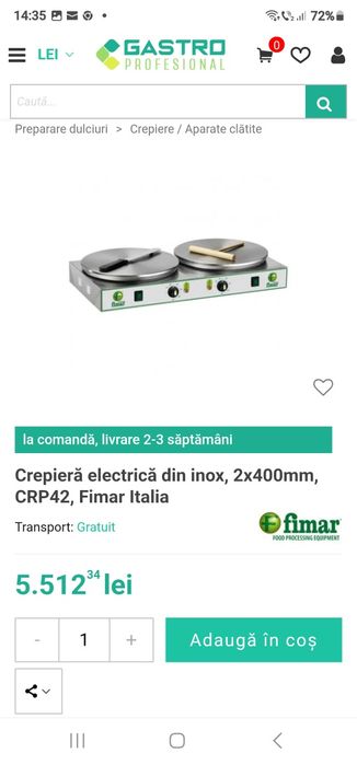 Plita Clatie profesionala