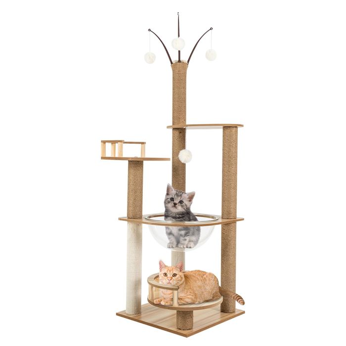 Голяма катерушка за котки къщичка за котки  кула за игра дърво за коте