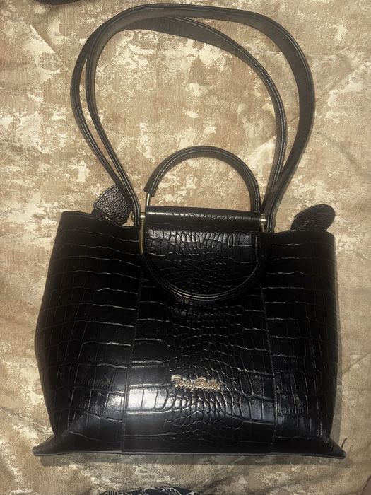 Сумка кожаная под крокодил Tony Belucci