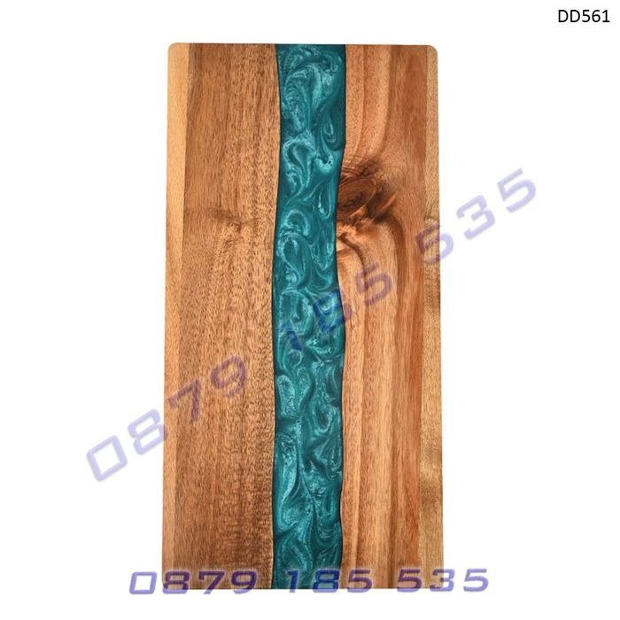 Продълговата дъска епоксидна смола акациево дърво рязане сервиране