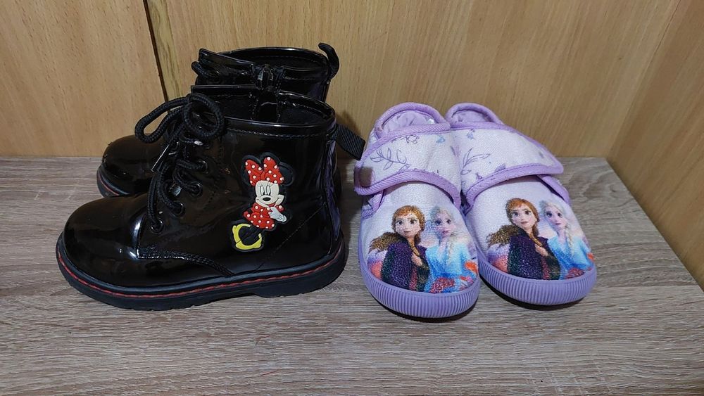 Лачени боти LC Waikiki Мини Маус 25 и Подарък Пантофи