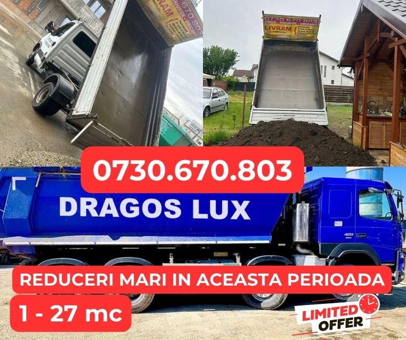 LIVRAM- nisip,balast,pietris,margaritar,pamant vegetal/bucuresti/ilfov