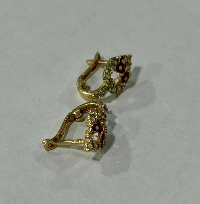 Златни обеци 1.35 грама 14 карата