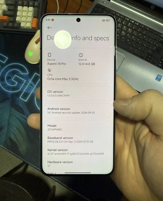 Xiaomi 14 pro full 12/256 sotiladi
