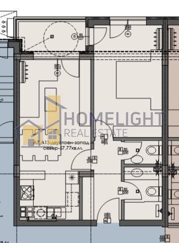 Продава се Двустаен апартамент в София, Малинова долина - 69 кв.м за 1069 €/кв.м - Снимка #4